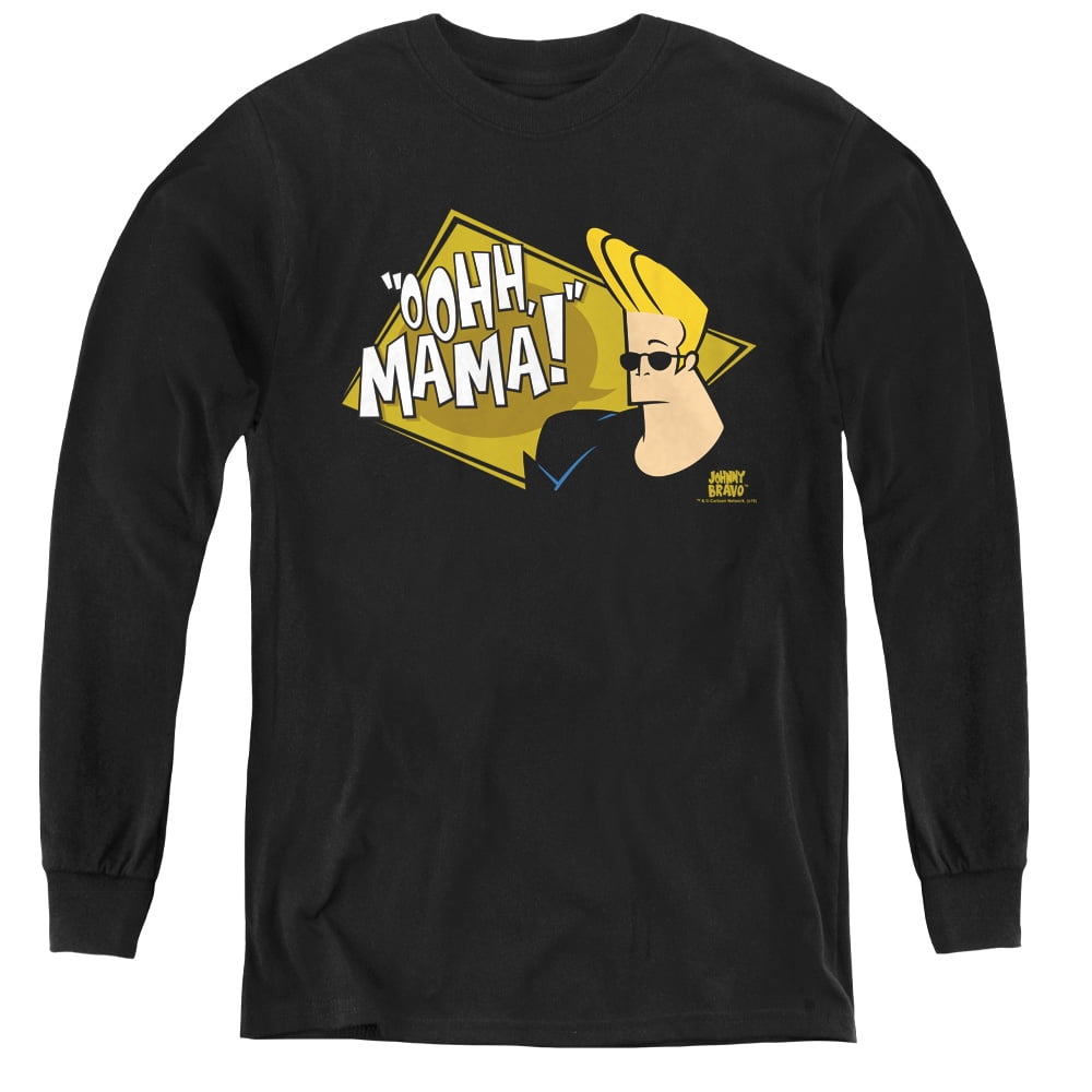 Johnny Bravo - Oohh Mama - Youth Long Sleeve Shirt - Large - Walmart.com