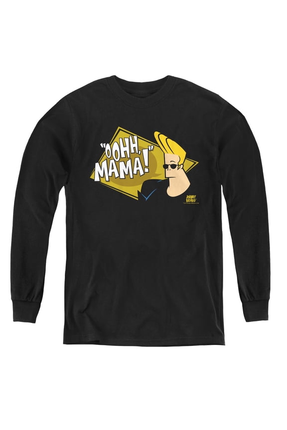 Johnny Bravo - Oohh Mama - Youth Long Sleeve Shirt - Large