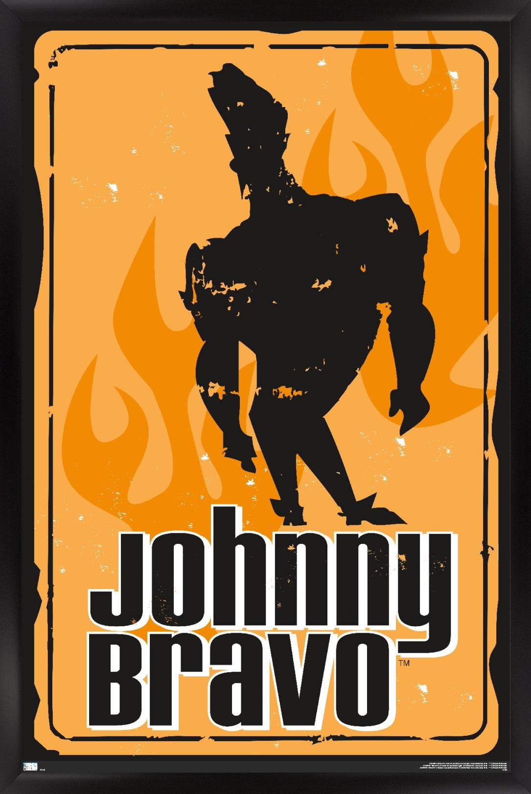 Johnny Bravo - Sign Wall Poster, 14.725" x 22.375", Framed