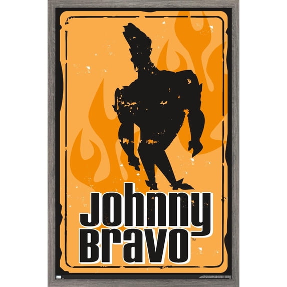Johnny Bravo - Sign Wall Poster, 14.725" x 22.375", Framed