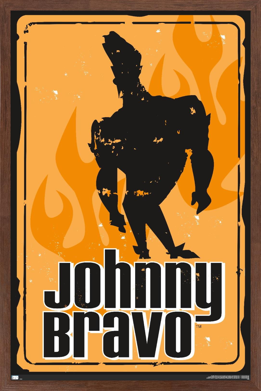 Johnny Bravo - Sign Wall Poster, 14.725" x 22.375", Framed
