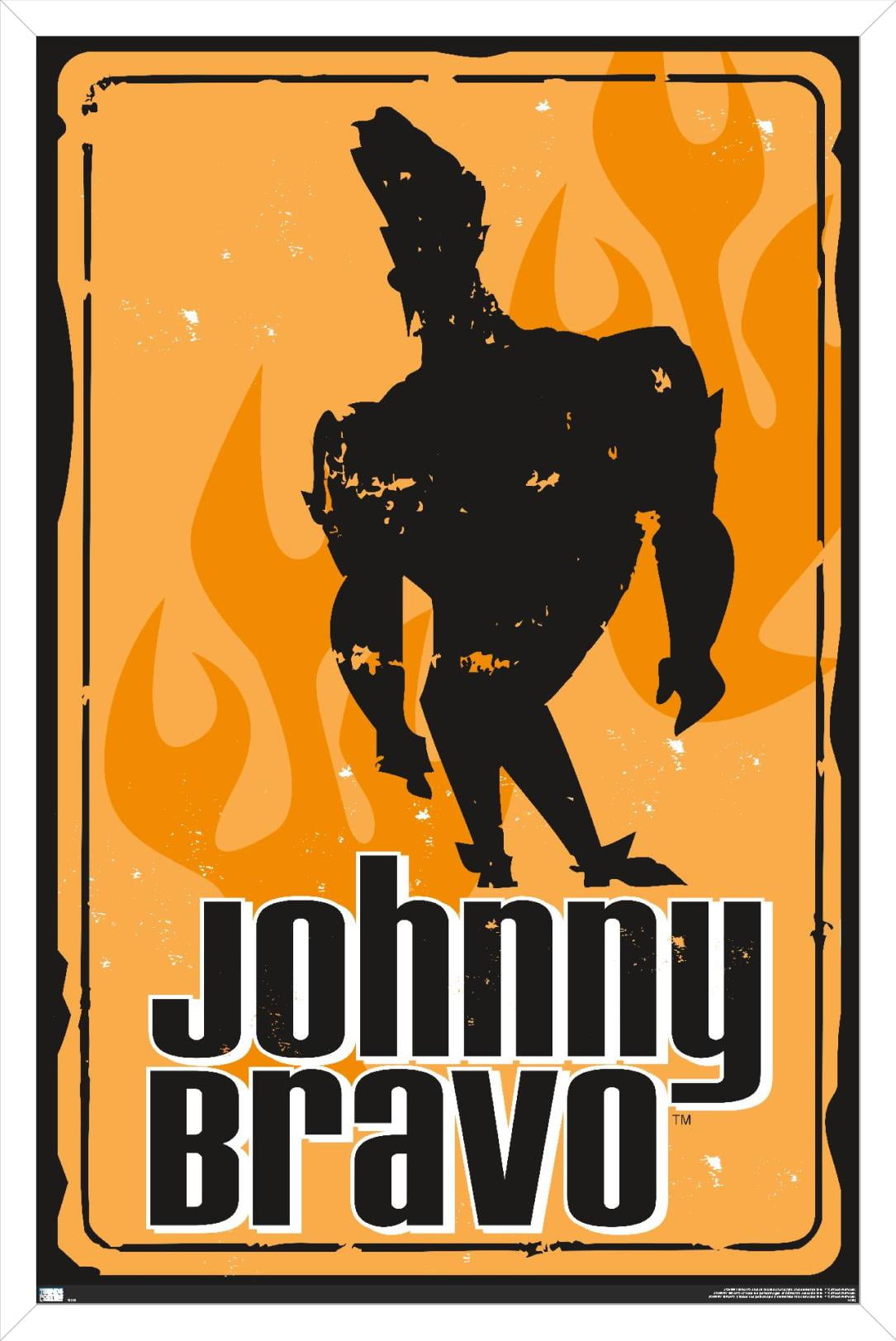 Johnny Bravo - Sign Wall Poster, 14.725" x 22.375", Framed