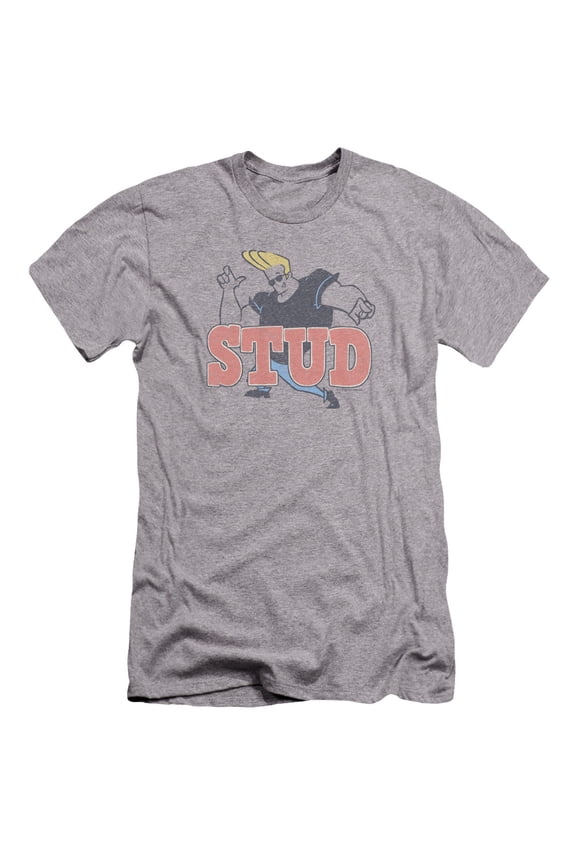 Johnny Bravo - Stud - Premium Slim Fit Short Sleeve Shirt - Medium