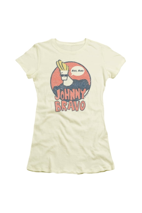 Johnny Bravo - Wants Me - Juniors Teen Girls Cap Sleeve Shirt - Large