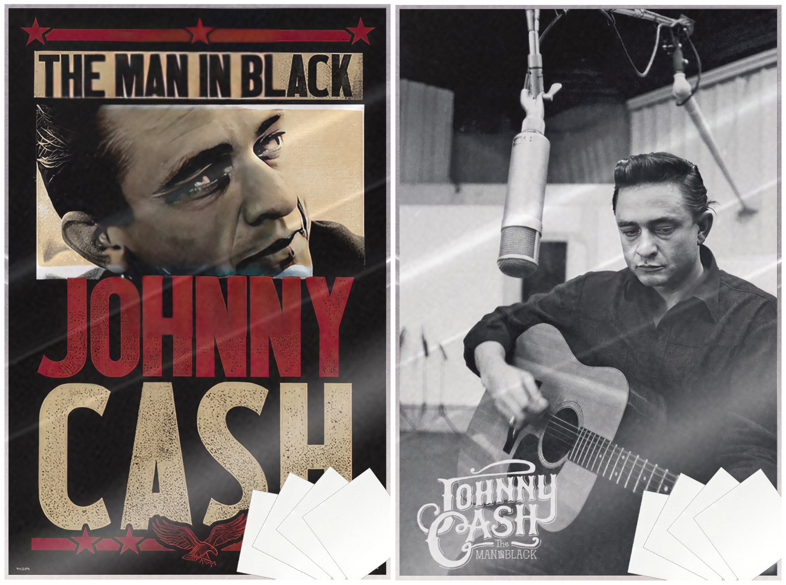 Johnny Cash - 2 Piece Music Poster Set (The Man In Black & Folsom ...