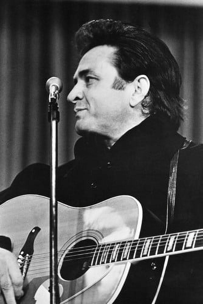 Johnny Cash 24x36 Poster classic Man in Black late 1960's with guitar ...