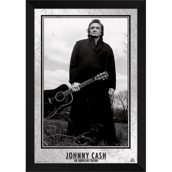 Johnny Cash 28x40 Framed Art Print.