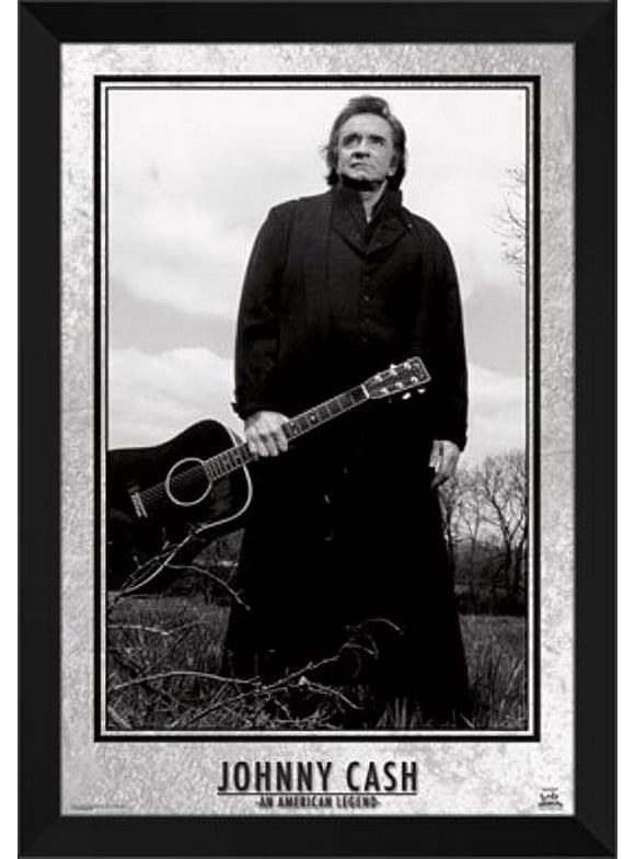 Johnny Cash 28x40 Framed Art Print.