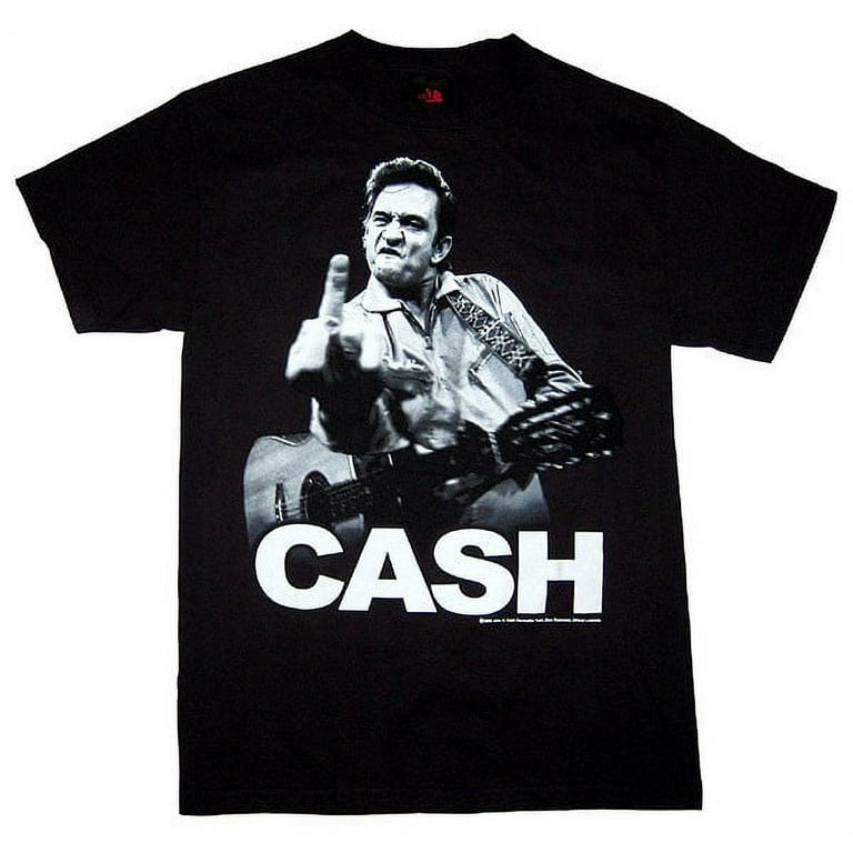 Johnny Cash Finger Unisex T-Shirt Adult Johnny Cash Finger Unisex T-Shirt Adult