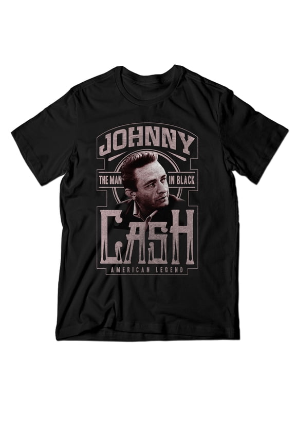 Johnny Cash Johnny Cash Mib American Legend Big Men's Graphic T-shirt, 2XL