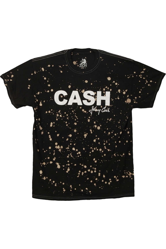 Men's Cash Block Splatter T-shirt Black