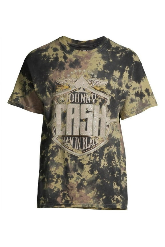 Men's Officially Licensed Tie Dye Vintage Man In Black Graphic Tee T-Shirt (X-Large, Black Multi Tie Dye)