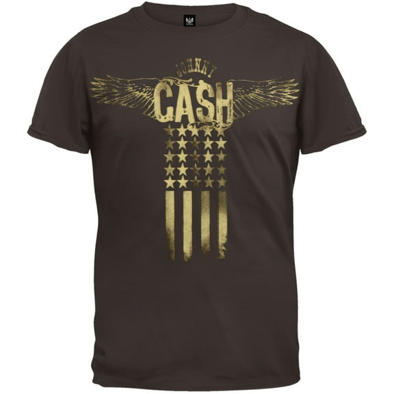 Johnny Cash Men's Wings Soft Short Sleeve T Shirt