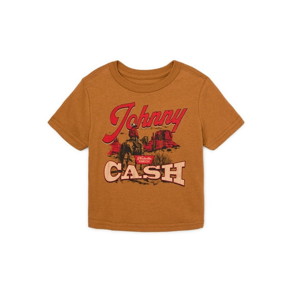 Johnny Cash Music Tour Toddler Short Sleeve Tee, Sizes 12M-5T