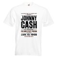 Johnny Cash T Shirt Folsom State Prison 1968 Gig Poster Ring Of Fire