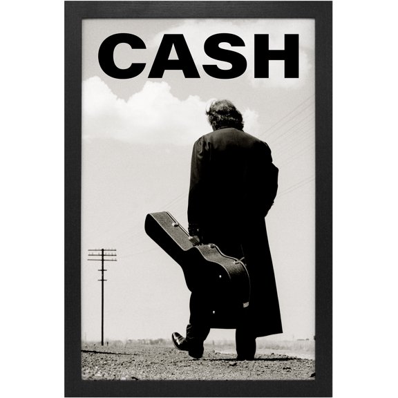 Johnny Cash - Walk - 11x17 Framed Print With Gel-Coat