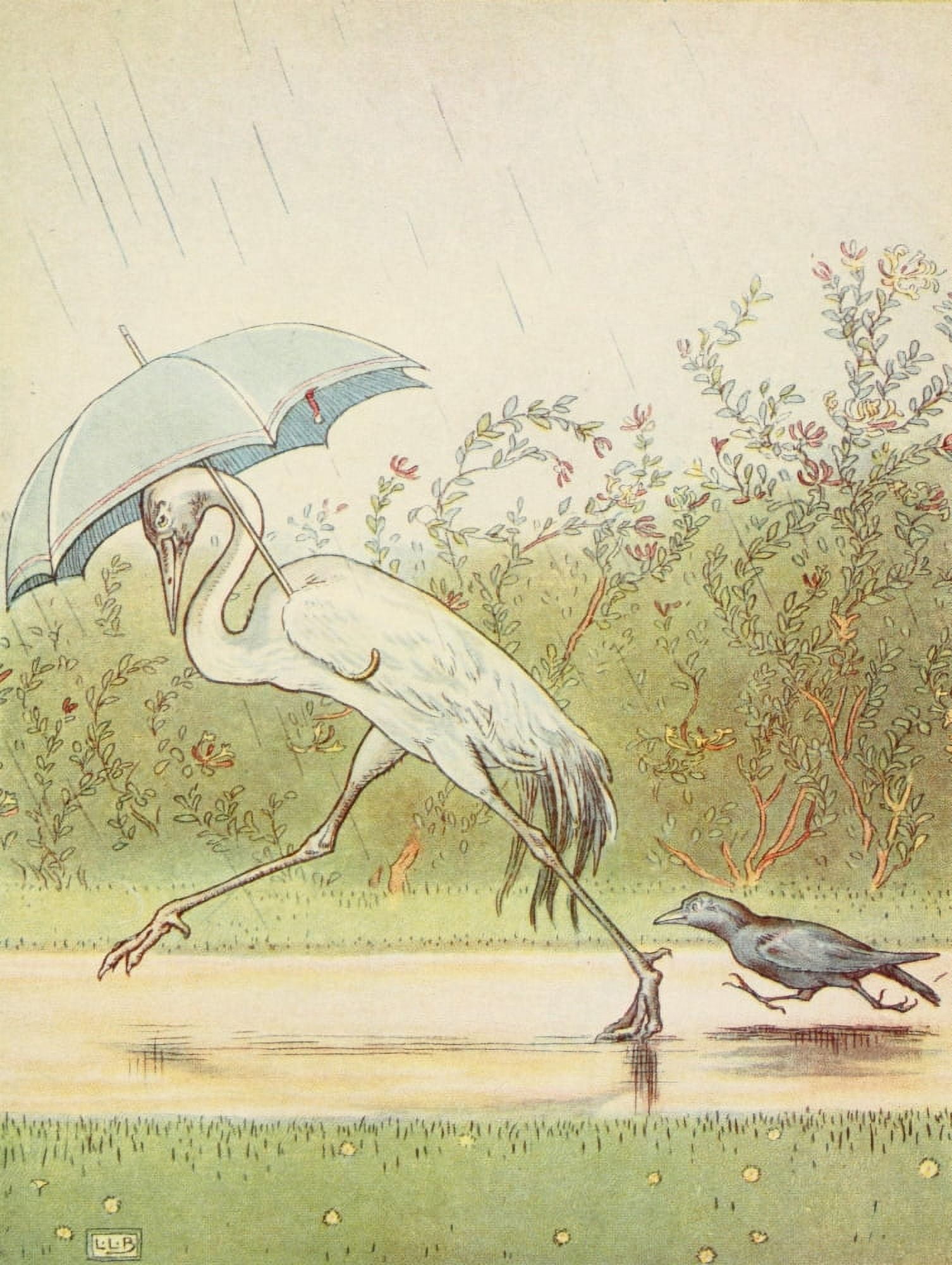 Johnny Crows garden 1903 Crane & Crow Canvas Art - Leonard Leslie Brooke (18 x 24)