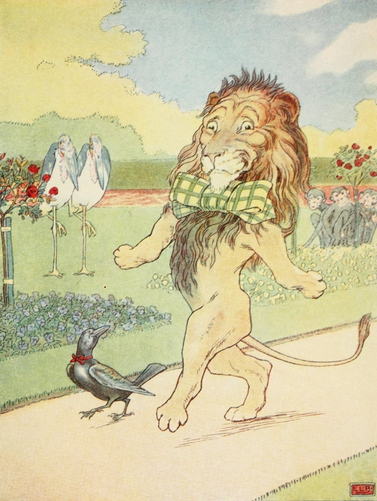 Johnny Crows garden 1903 Lion Canvas Art - Leonard Leslie Brooke (18 x 24)
