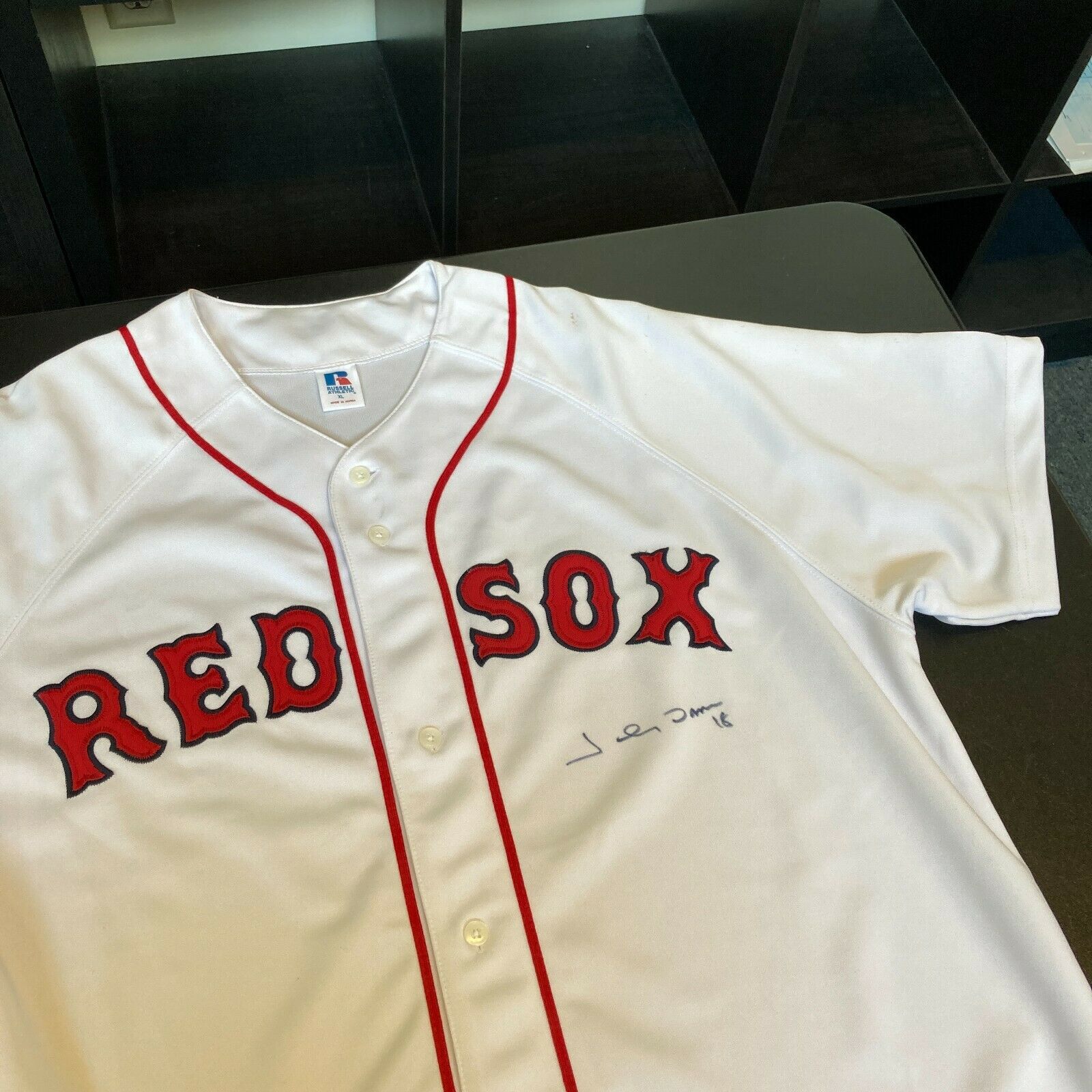 Johnny Damon Signed Autographed Authentic Boston Red Sox Jersey With