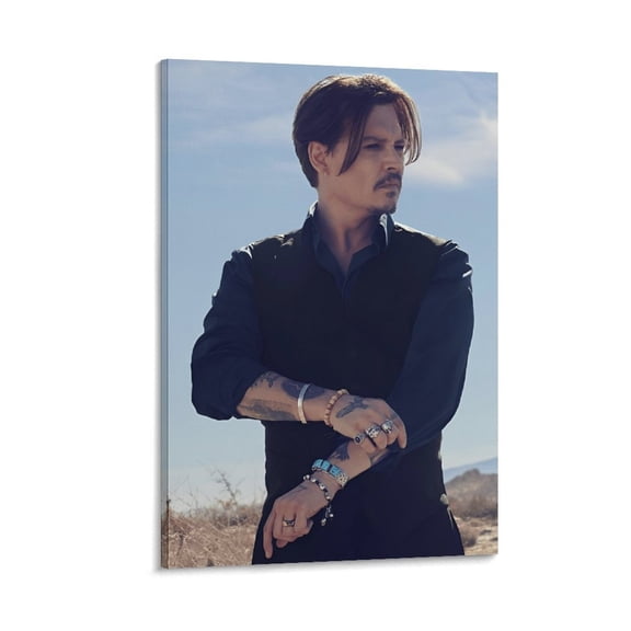 Johnny Depp An Outstanding Musician Art Poster Gifts Canvas Painting Poster Wall Art Decorative Picture Prints Modern Decor 12x18inch(30x45cm)