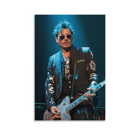 Johnny Depp An Outstanding Musician Film Producer Art Poster Wall Art Poster Scroll Canvas Painting Picture Living Room Decor Home 16x24inch(40x60cm)