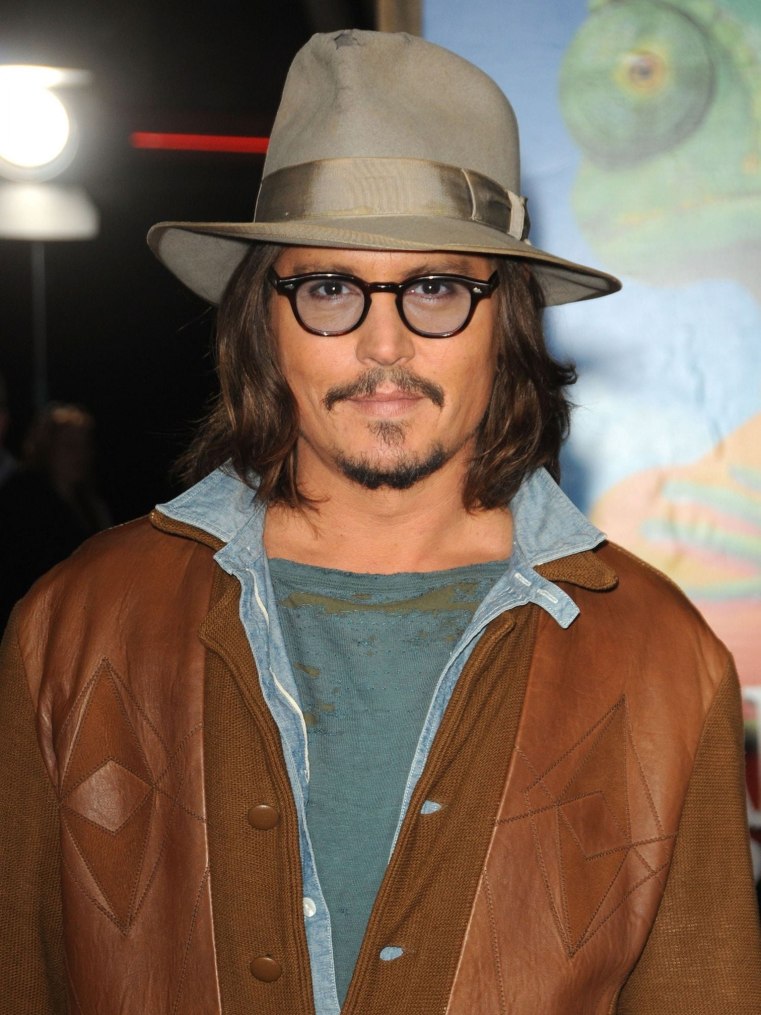 Johnny Depp At Arrivals For Rango Premiere, Village Theatre In Westwood