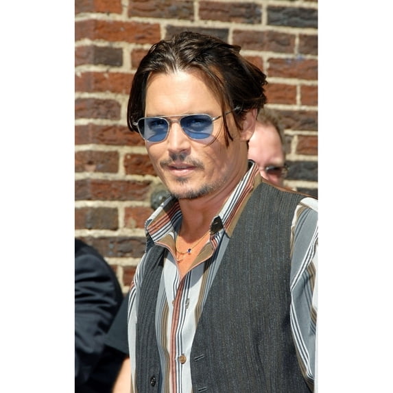 Johnny Depp At Talk Show Appearance For The Late Show With David Letterman Ed Sullivan Theater New York Ny June 25