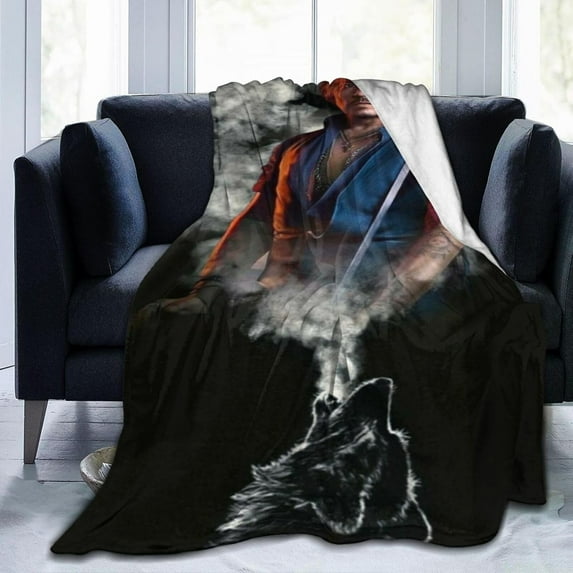 Johnny Depp Blanket Anti-Pilling Throw Blanket Plush Blanket Light Weight & Super Soft, Warm & Comfy Flannel Fleece Blanket for Couch, Bed, Sofa, 50x60