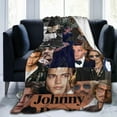 thumbnail image 1 of Johnny Depp Blanket Anti-Pilling Throw Blanket Plush Blanket Light Weight & Super Soft, Warm & Comfy Flannel Fleece Blanket for Couch, Bed, Sofa, 60x80, 1 of 6