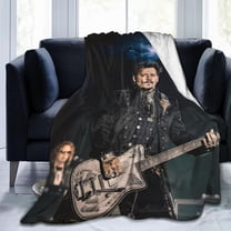 Johnny Depp Blanket Anti-pilling Throw Blanket Plush Blanket Light Weight & Super Soft, Warm & Comfy Flannel Fleece Blanket for Couch, Bed, Sofa, 60x80