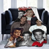 Johnny Depp Blanket Anti-pilling Throw Blanket Plush Blanket Light Weight & Super Soft, Warm & Comfy Flannel Fleece Blanket for Couch, Bed, Sofa, 60x80