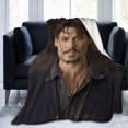 thumbnail image 1 of Johnny Depp Blanket Bedding Fleece Blanket Soft Throw Blankets Lightweight Anti-Static Blanket - 3 Sizes, 1 of 5