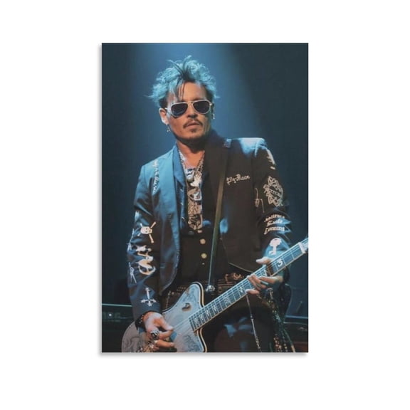 Johnny Depp Canvas Poster Wall Art Poster Gifts Bedroom Prints Home Decor Hanging Picture Canvas Painting Posters 12x18inch(30x45cm)