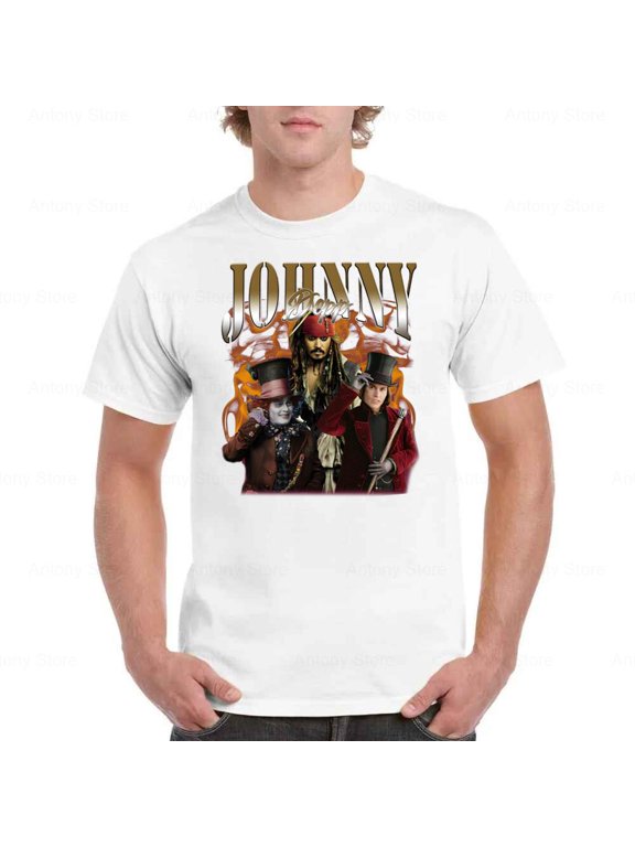 Johnny Depp Hollywood Vampire Actor Musician Fan T-shirt up to size 5XL.