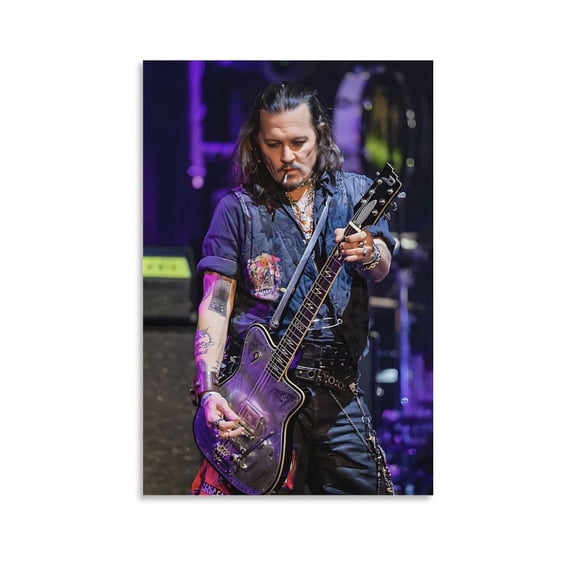 Johnny Depp Popular Male Actor Art Poster Wall Art Poster Scroll Canvas Painting Picture Living Room Decor Home 12x18inch(30x45cm)