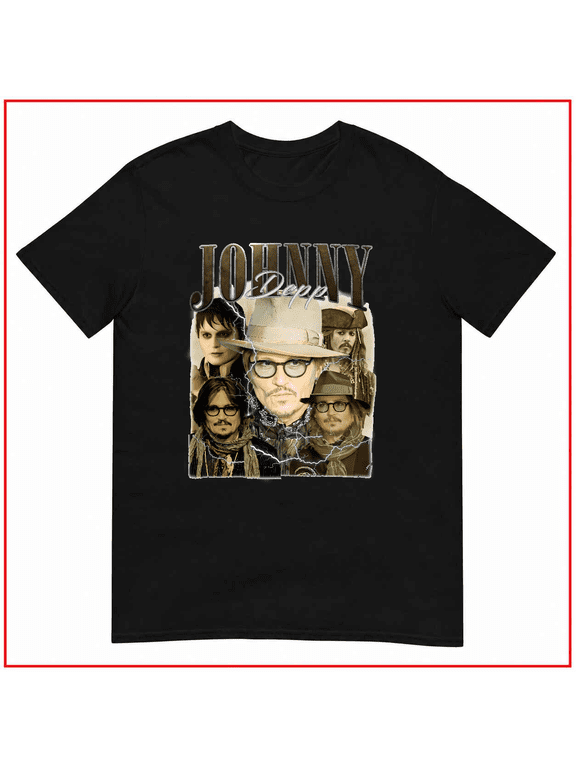 Johnny Depp The Actor Movie Star Classic Retro 90s Graphic Unisex T Shirt V15785 Size S-5XL