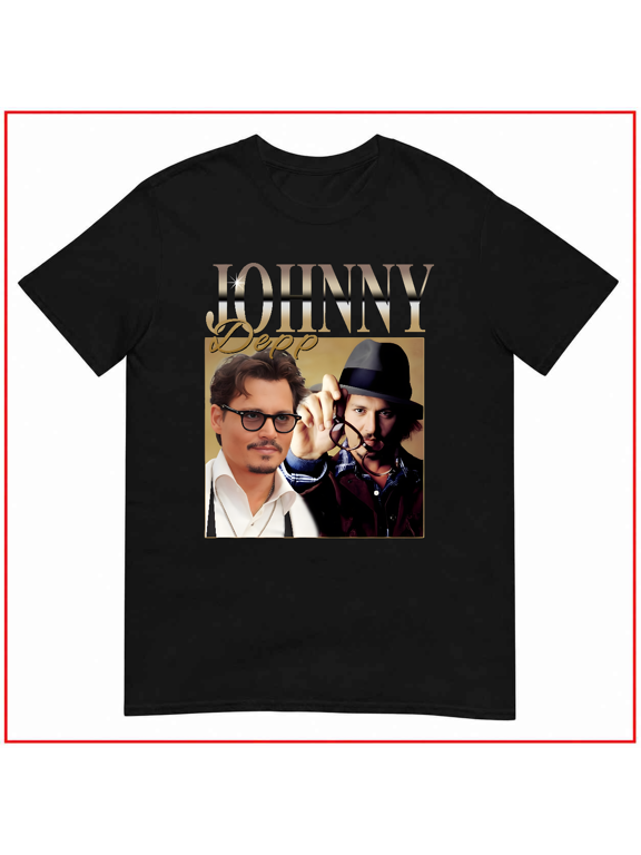 Johnny Depp Vintage Style Famous Movie Actor Musician Fan Unisex T Shirt V14809 Size S-5XL