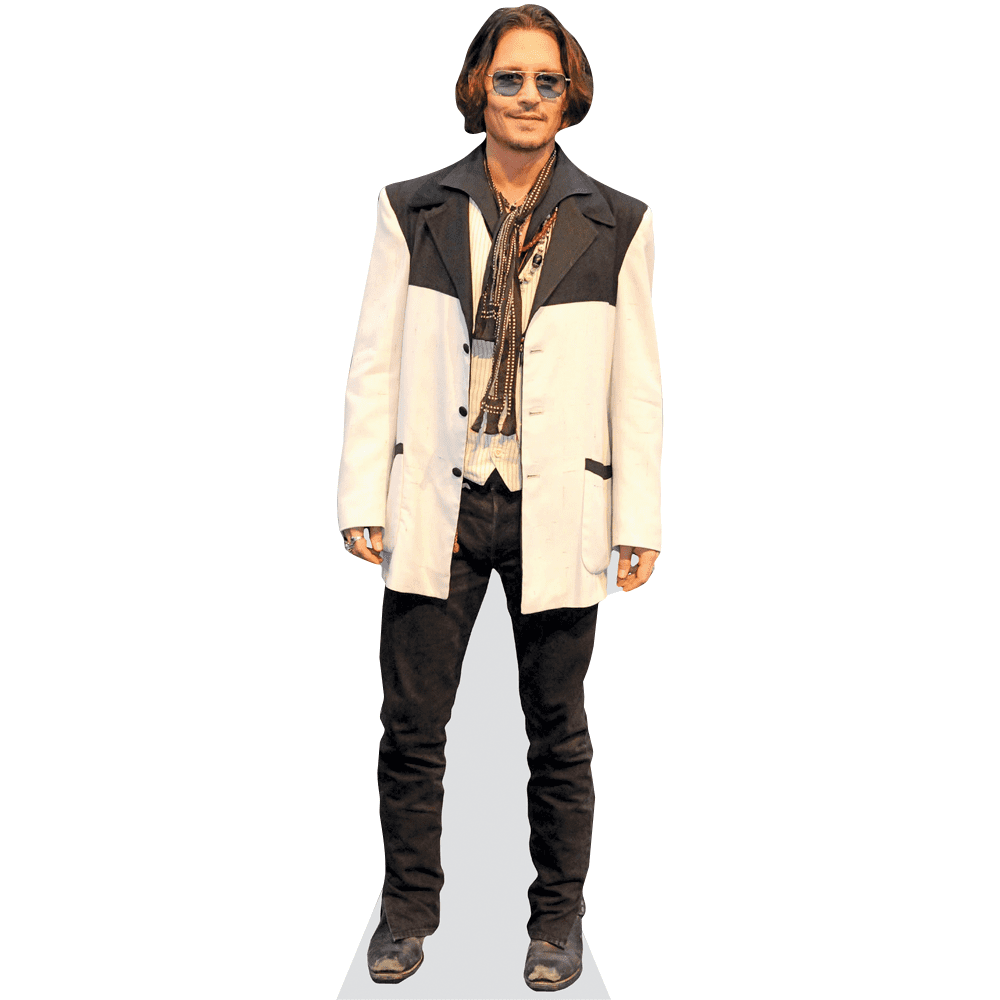 Johnny Depp (White Jacket) Lifesize Cardboard Cutout Standee