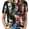 thumbnail image 1 of Johnny Depp Womens T-Shirt Round Neck Short Sleeve Tee Shirts Summer Breathable Tops Blouse 6XL, 1 of 8
