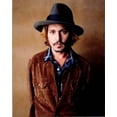 thumbnail image 1 of Johnny Depp in his classic fedora hat & suede jacket 8x10 inch photo, 1 of 1