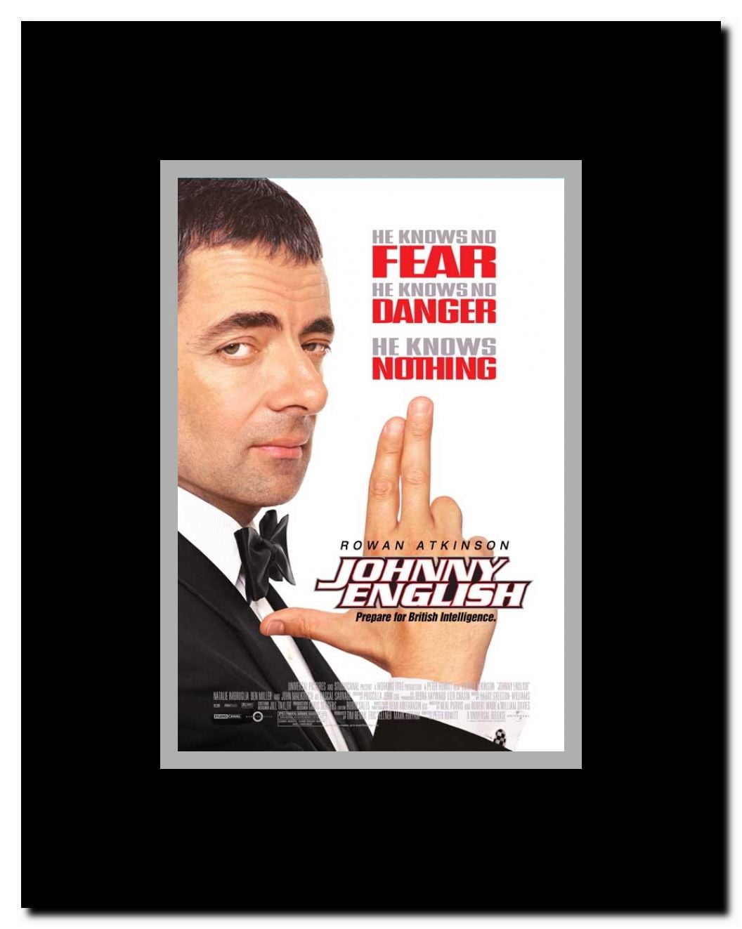 Johnny English Framed Movie Poster