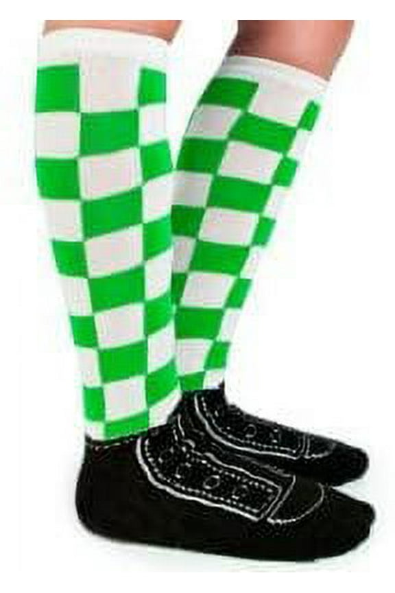Johnny Glow Checkered Kids Socks Size: 3-4 Years