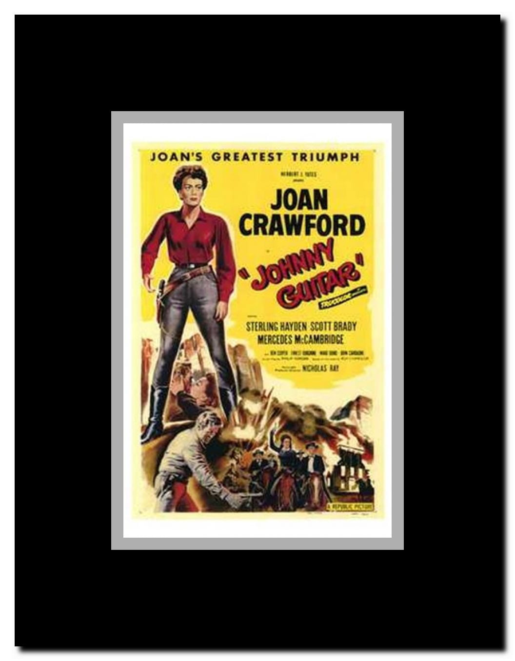 Johnny Guitar Framed Movie Poster