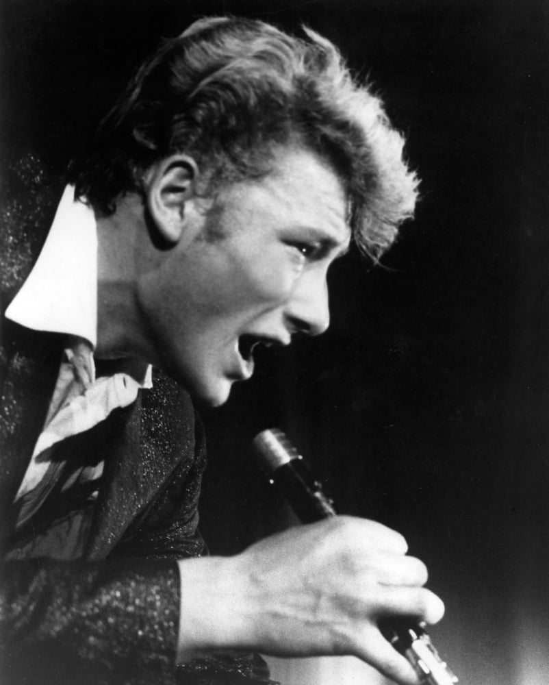 Johnny Hallyday Canvas Art - (16 x 20)