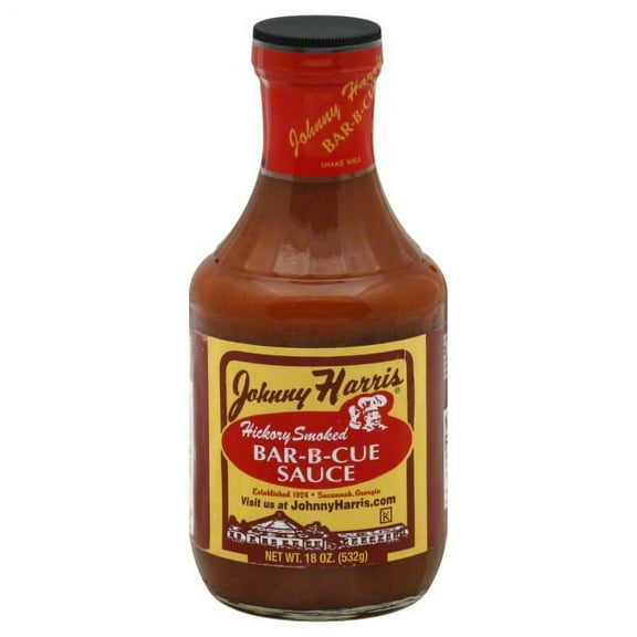 Johnny Harris Bar-B-Cue Sauce Hickory Smoked, 18.0 OZ