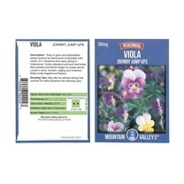 Johnny Jump Up (Helen Mount) Viola Flower Garden Seeds - 300 Mg Packet - Annual Flower Gardening Seeds