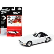 1967 Toyota 2000GT Convertible White James Bond 007 You Only Live Twice 1967 Movie 1/64 Diecast Model by Johnny Lightning