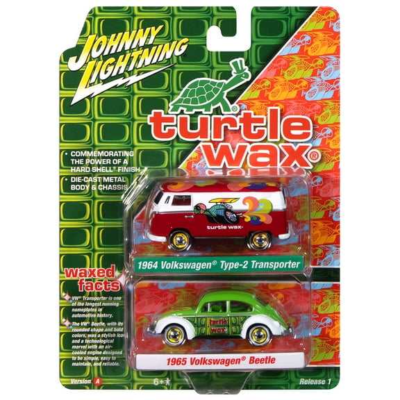 Johnny Lightning 1:64 1964 Vw Type 2 And 1965 Vw Beetle 2 Car Set Sr A