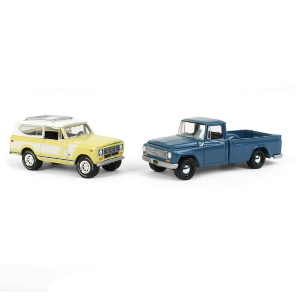 Johnny Lightning 1/64 Exclusive International Harvester 2 Pack, 1965 Model 1200 and 1979 Scout JLCP7354