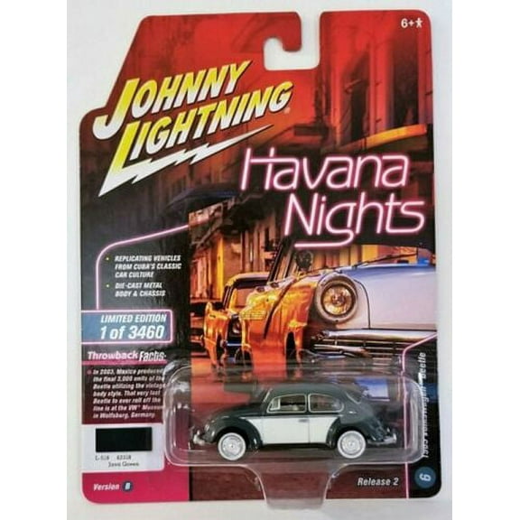 Johnny Lightning 1:64 Havana Nights 1965 Volkswagen Beetle Diecast Car JLCP7097